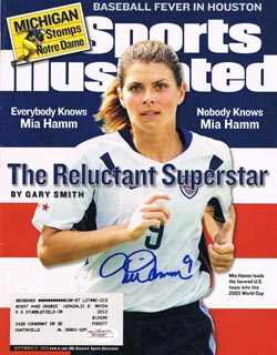 Mia Hamm Signed Sports Illustrated JSA COA SI